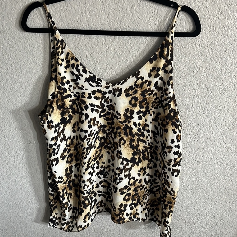 Leopard cami, size large